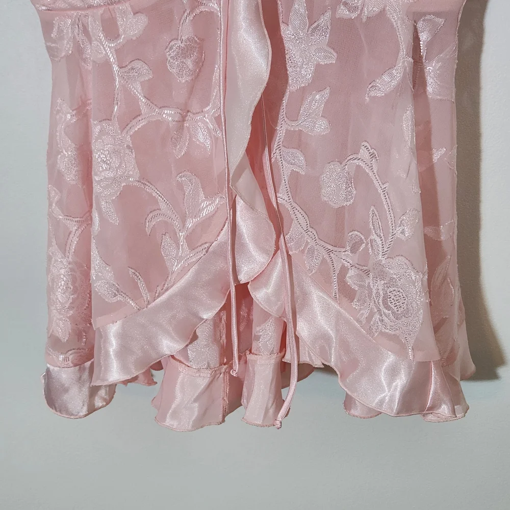 Cinema Etolie Pink Floral Lingerie Camisole Top NWT Size Medium - Picture 3 of 8